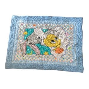 Vintage Baby Bugs&Tweety Quilt Blanket
